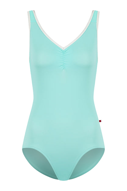 Tiffany leotard in T-Frozen body color with V-White trim color