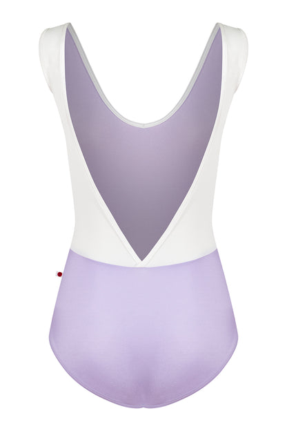Gina leotard in N-Poem body color with T-White top color and V-White trim color