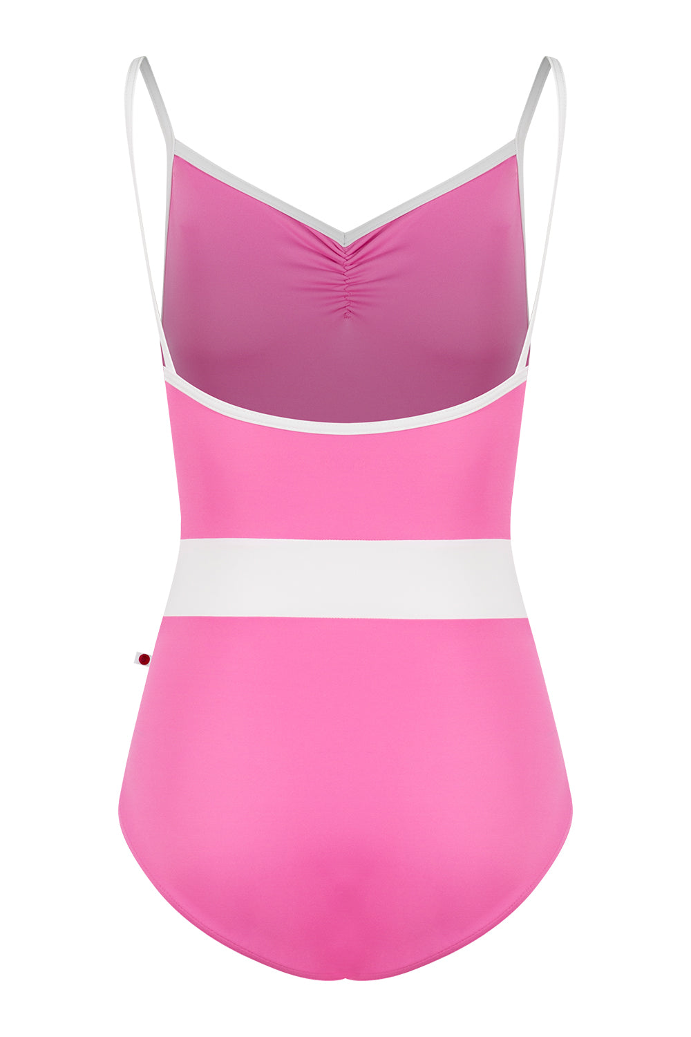 Micah leotard in T-Aurora body & top color with T-White middle band and trim color