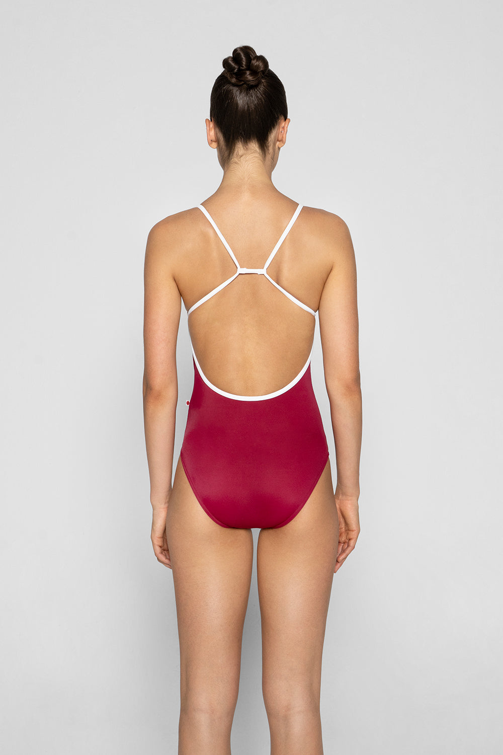 Nadja leotard in T-Babylon body color with T-White trim color