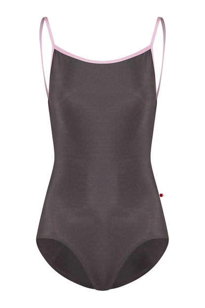 Marisa leotard in N-Shadow body color with N-Confetti trim color