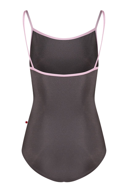 Marisa leotard in N-Shadow body color with N-Confetti trim color