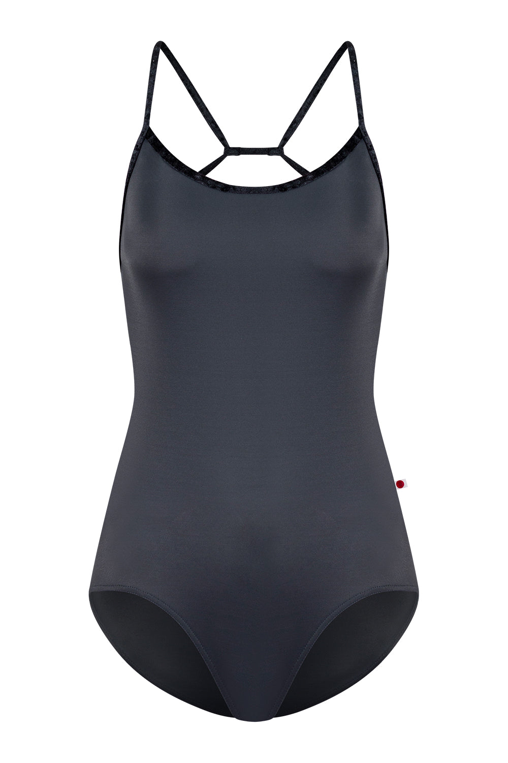 Nadja leotard in T-Titanium body color with CV-Black trim color