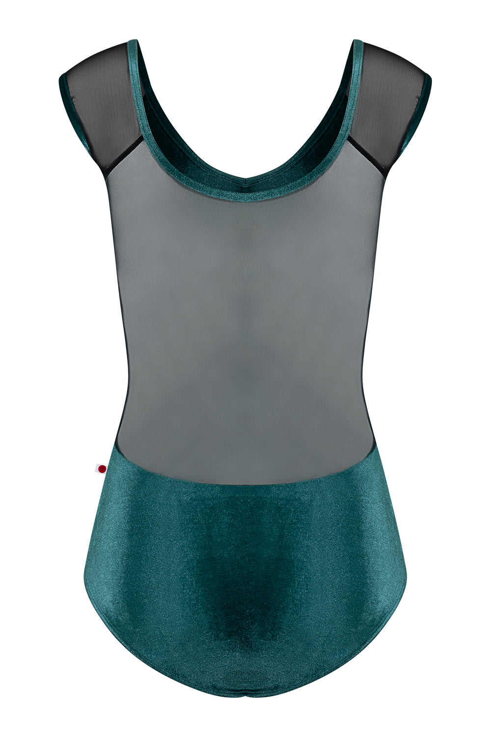 Nina leotard in V-Orbit body color with Mesh Black top color and V-Orbit trim color