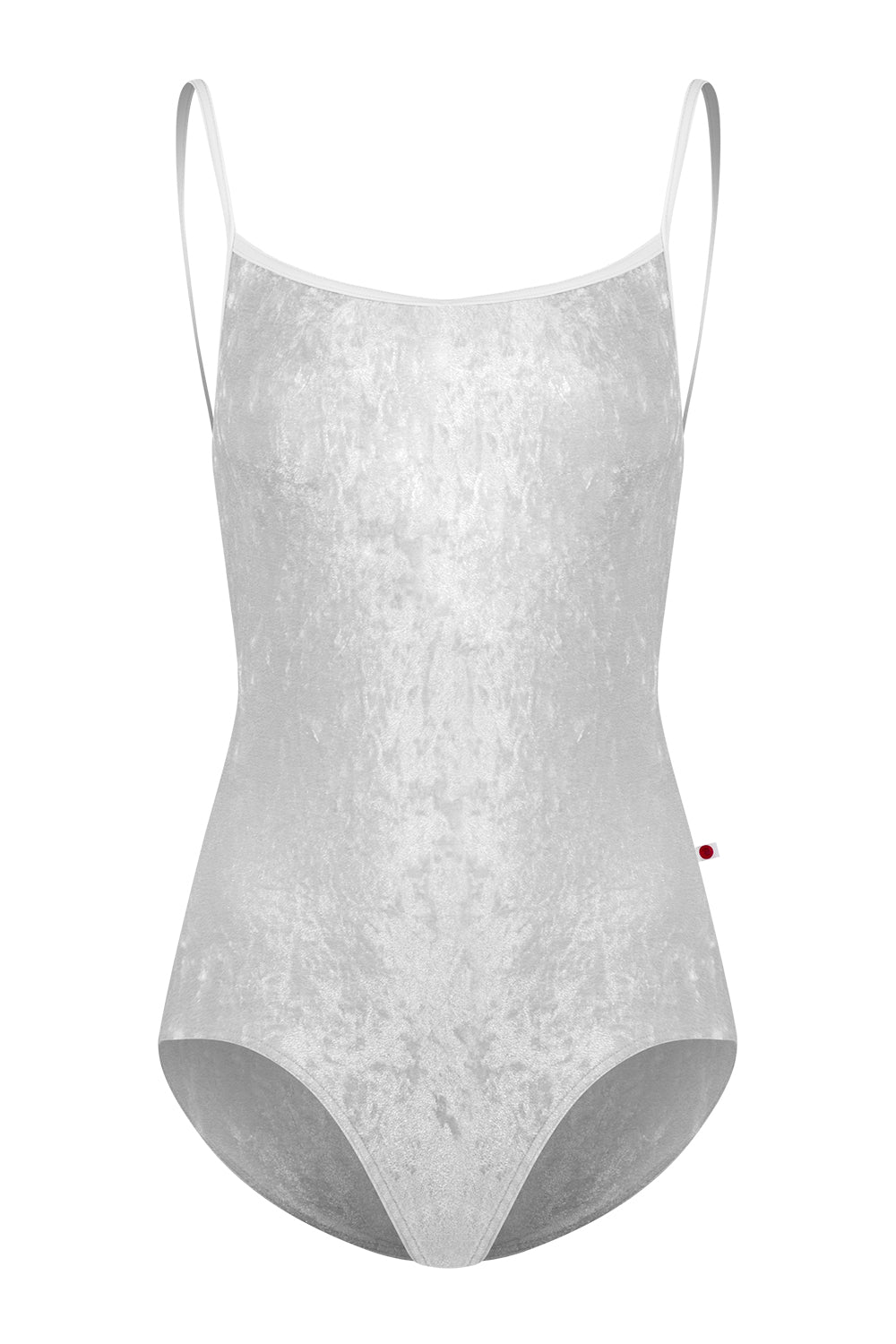 Kids Daniela leotard in CV-Silver body color with T-White trim color
