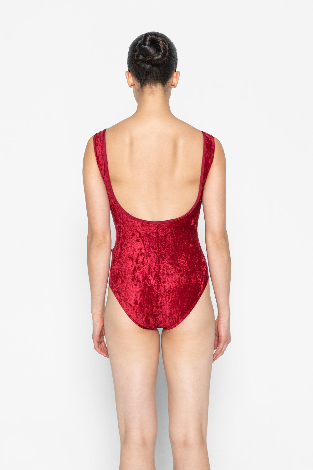 Sofiane leotard in CV-Dark Red body color with N-Berry trim color