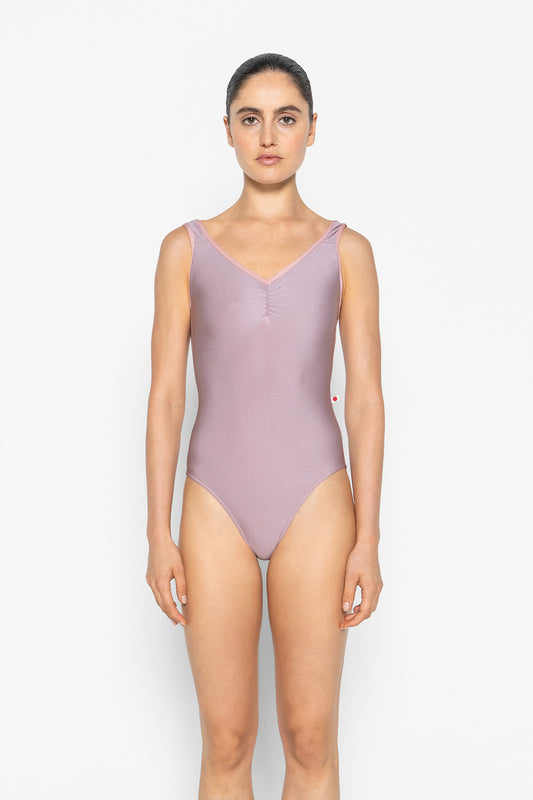 Tiffany leotard in N-Magic body color with N-Antique Rose trim color