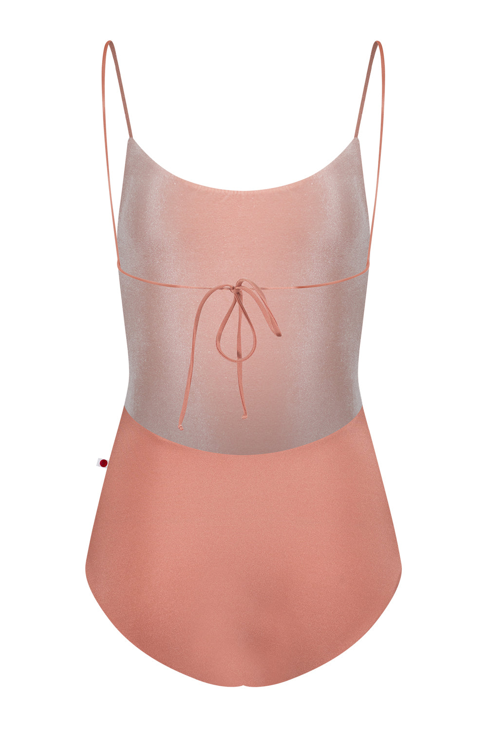Romy leotard in V-Blush Body color with N-Rosewood inner pannel and N-Rosewood trim color