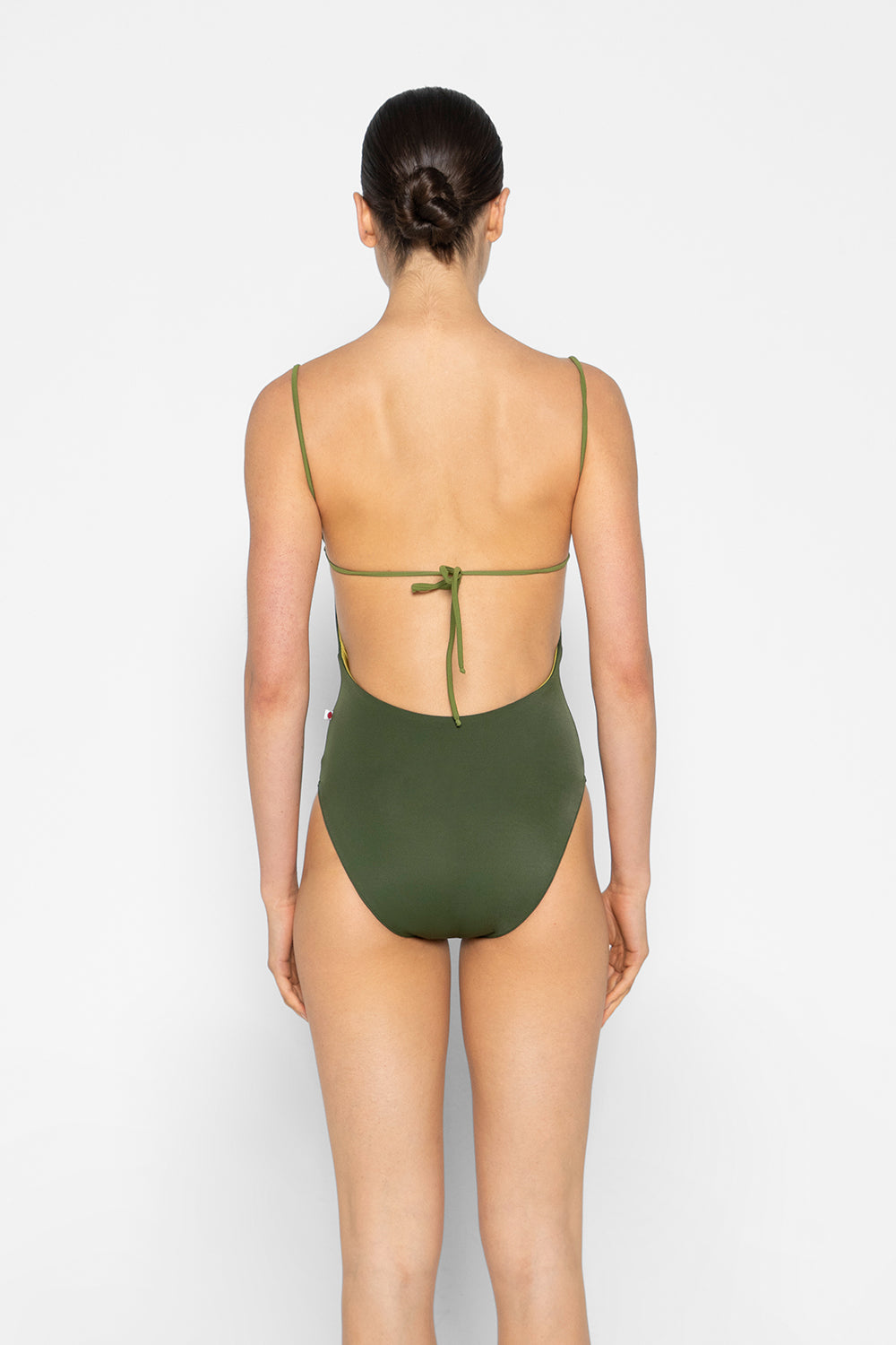 Romy leotard in T-Jungle Body color with N-Cricket inner pannel and T-Eden trim color