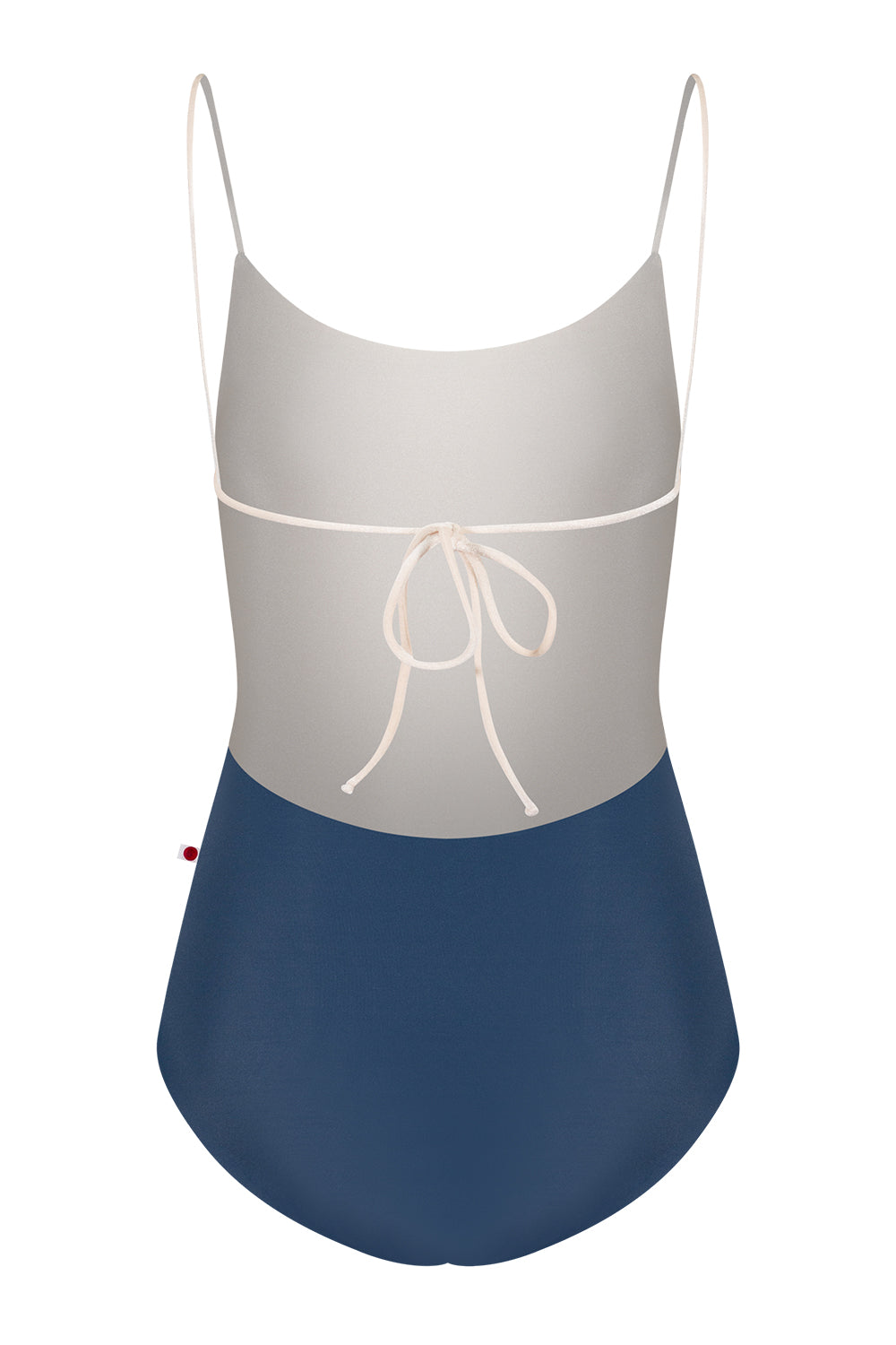 Romy leotard in T-Storm Body color with N-Pearl inner pannel and V-Buttermilk trim color