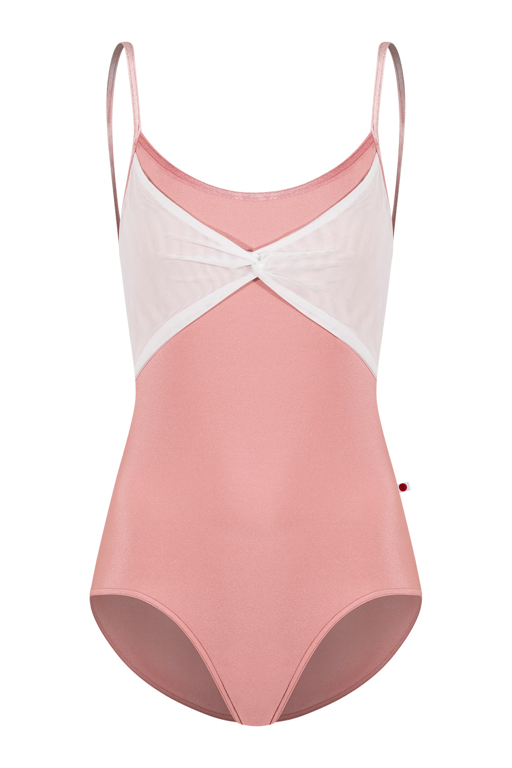 Kathy leotard in N-Antique Rose body color, V-Dreamy trim color with Mesh White overlay
