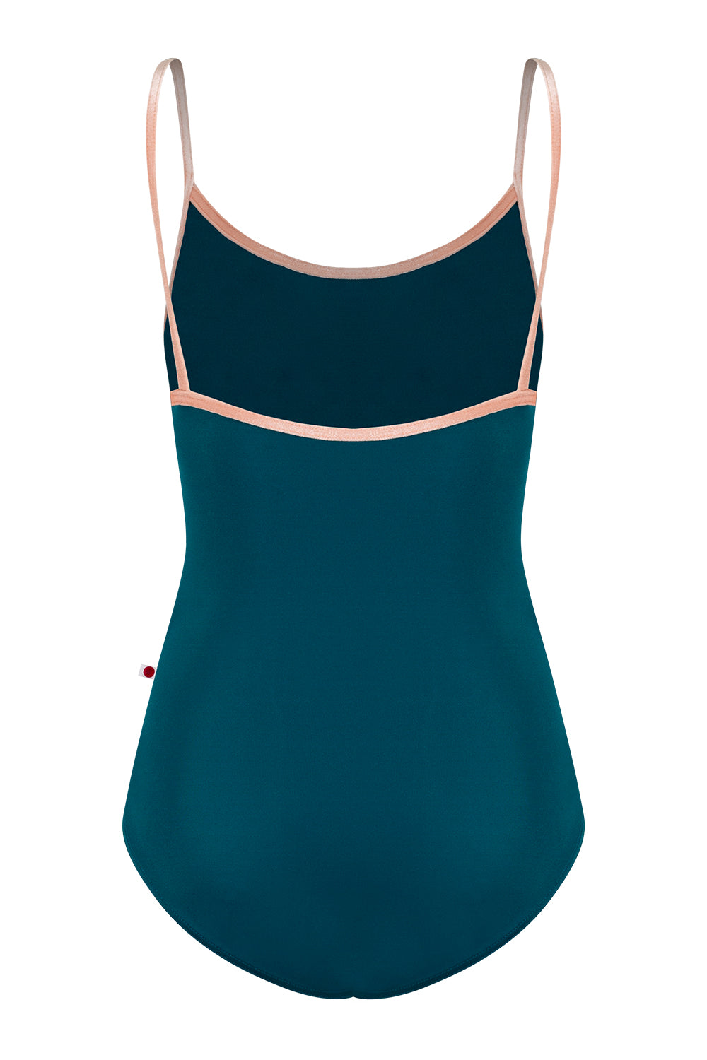 Kathy leotard in T-Zenith body color, V-Blush trim color with Mesh Blush overlay