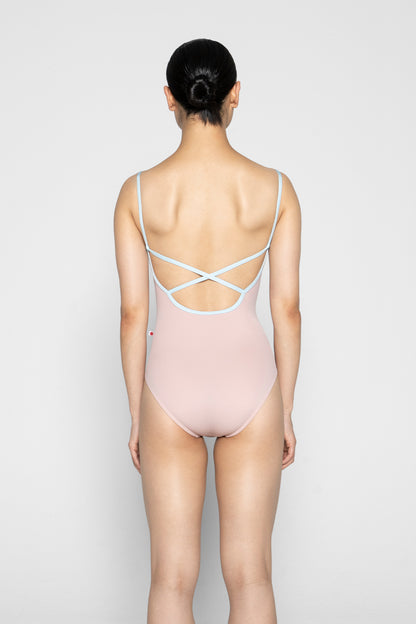 Daniela leotard in T-Petal body color with N-Mirror trim color