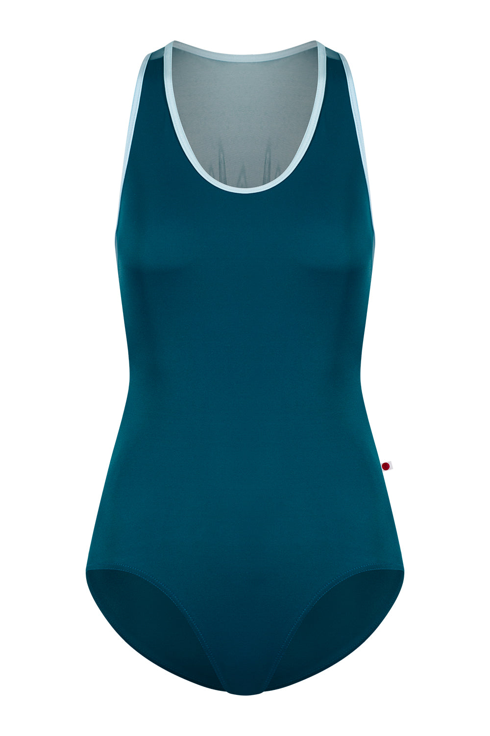 Alex leotard in T-Zenith body color with Mesh Lagoon top color and N-Mirror trim color
