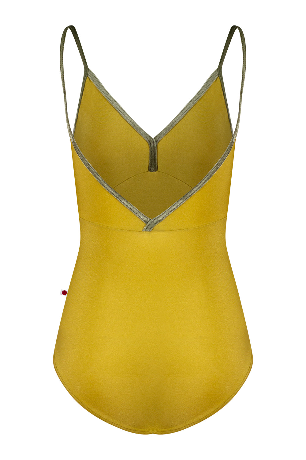 Daria leotard in N-Cricket body & top color with V-Safari trim color