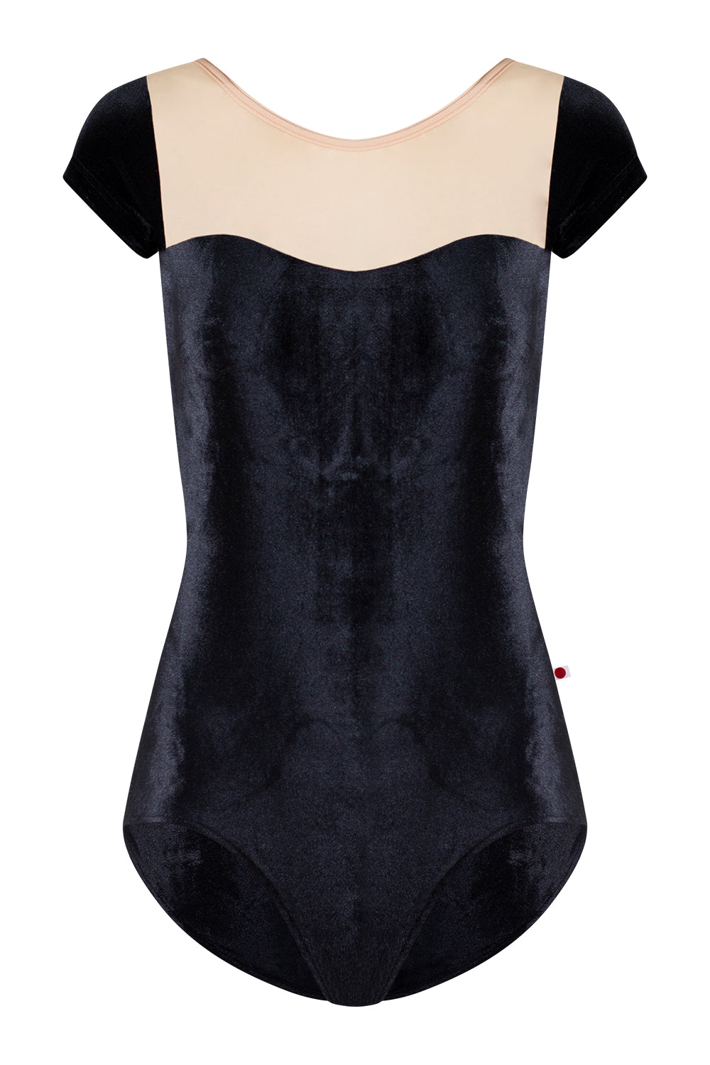 Jane leotard in V-Black body color with Mesh Dolce top color and N-Base trim color