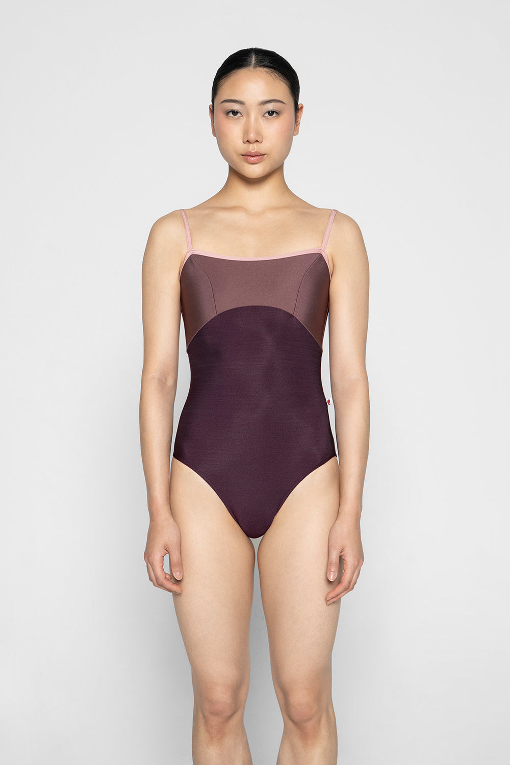 Denise leotard in N-Opera body color with N-Phoenix top color and N-Antique Rose trim color