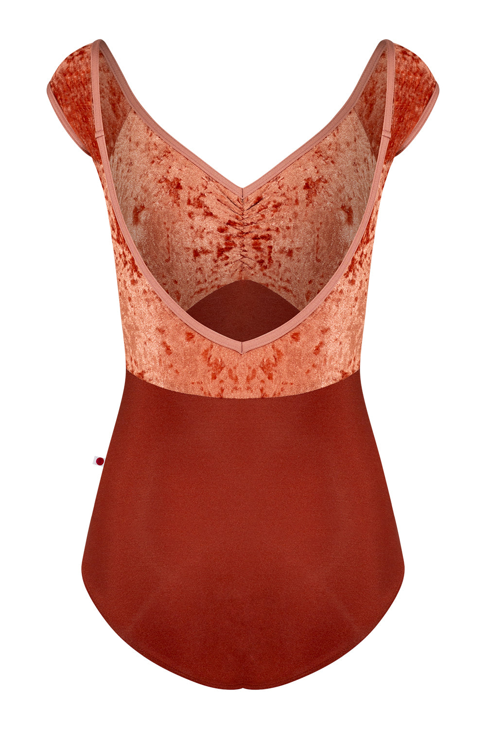 Elli leotard in N-Bronze body color with CV-Amaretto top color and N-Rosewood trim color