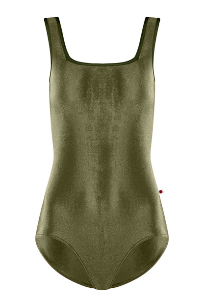 Kids Marieke leotard in V-Safari body color with T-Jungle trim color