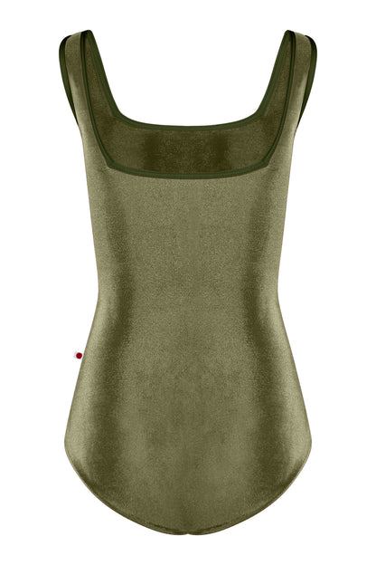 Kids Marieke leotard in V-Safari body color with T-Jungle trim color