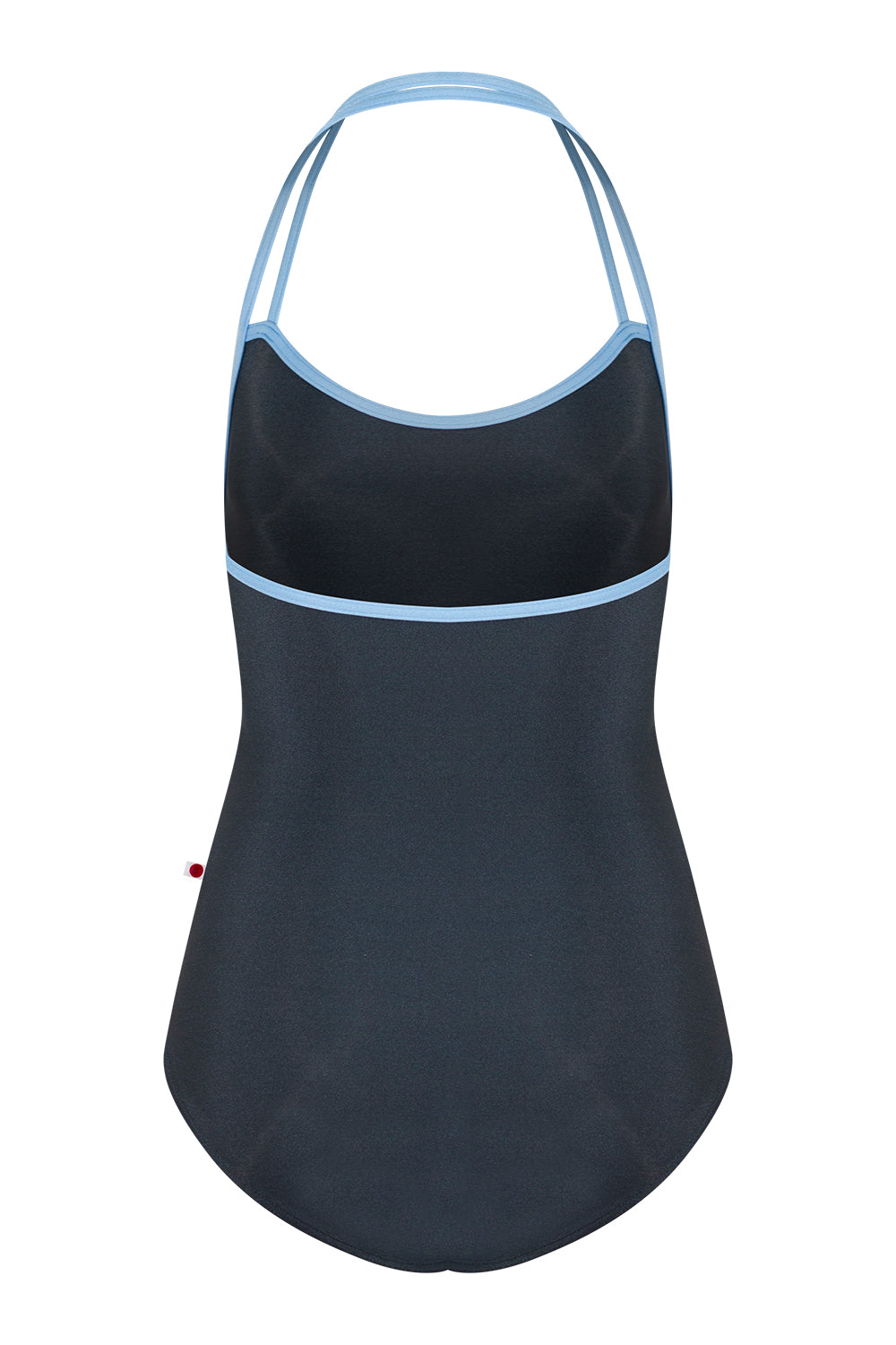 Lena leotard in N-Titanium body color with  N-Moontide trim color