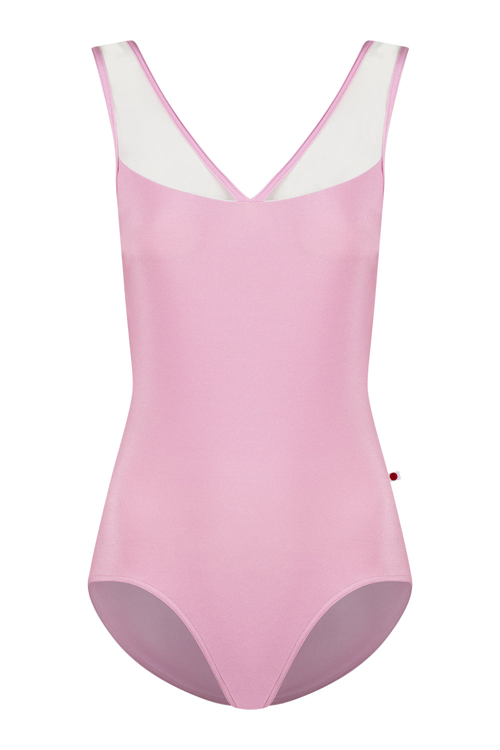 Masha leotard in N-Confetti body color with Mesh White top color and N-Confetti trim color