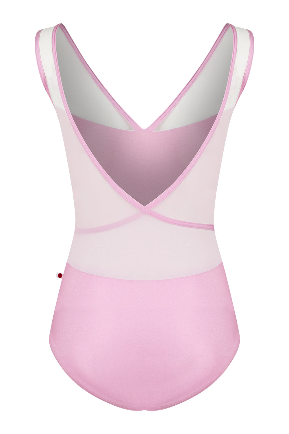 Masha leotard in N-Confetti body color with Mesh White top color and N-Confetti trim color