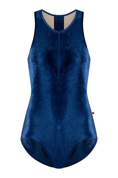 Sasha leotard in V-Pisces body color with Mesh Dolce top color and V-Pisces trim color
