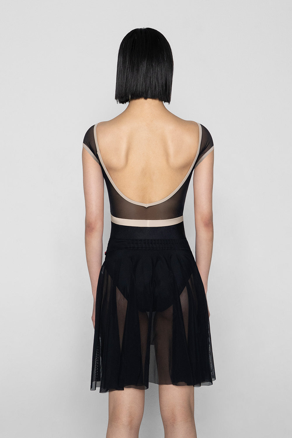 Claire skirt in Mesh black