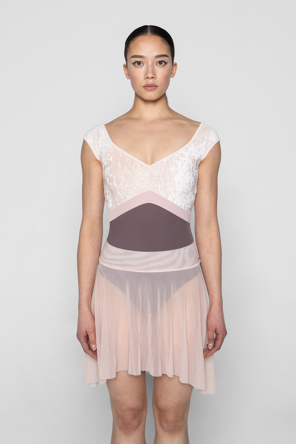 Claire skirt in Mesh Blush