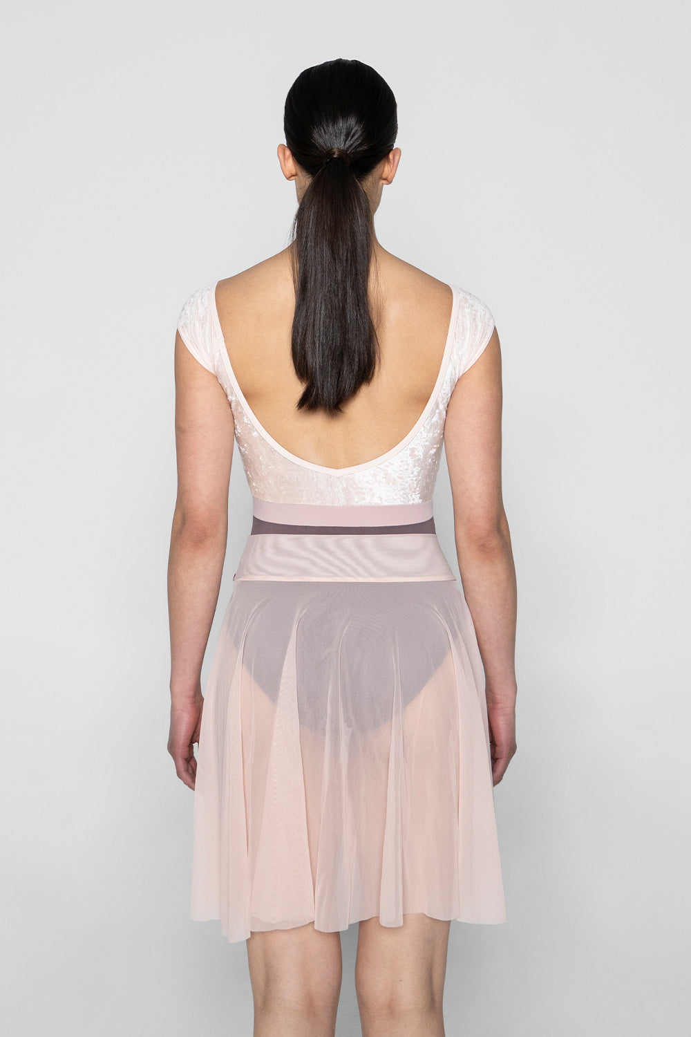 Claire skirt in Mesh Blush