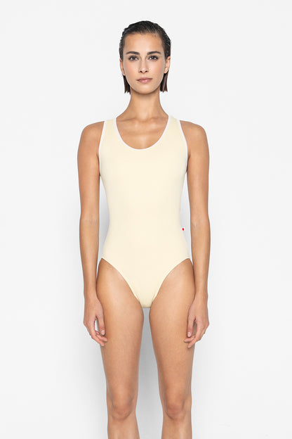 Alex leotard in T-Vanilla body color with T-Misty Rose trim color