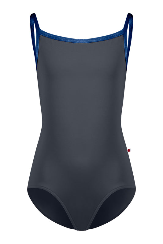 Kids Daniela leotard in T-Titanium body color with V-Pisces trim color