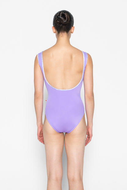 Sofiane leotard in T-Iris body color with CV-Angelic trim color