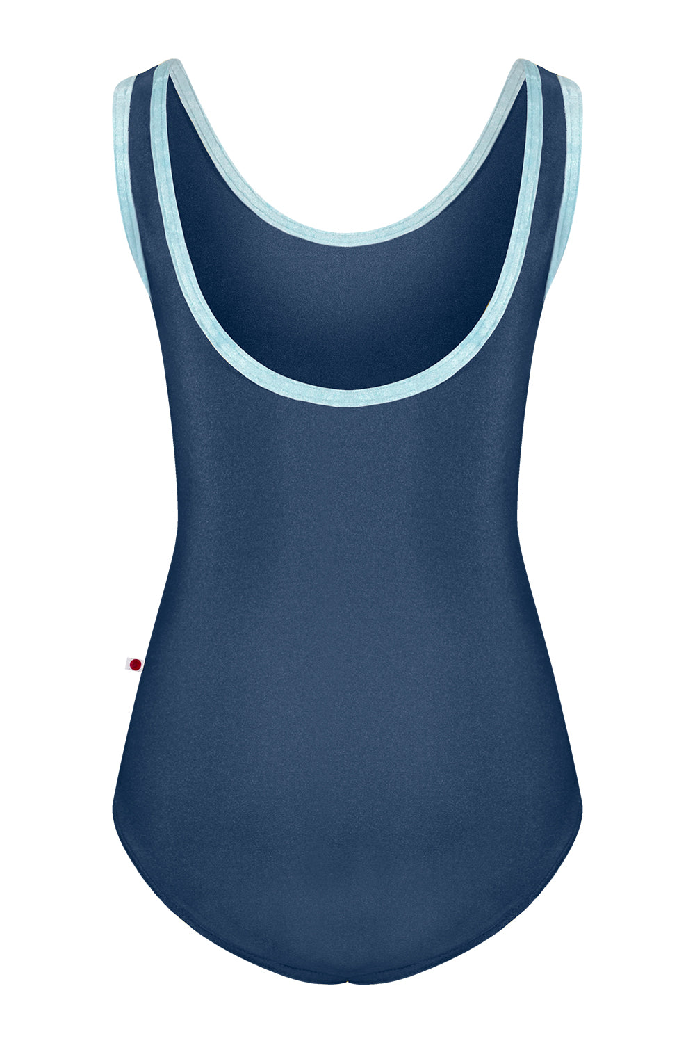 Kids Anna leotard in T-Storm body color with CV-Ice trim color