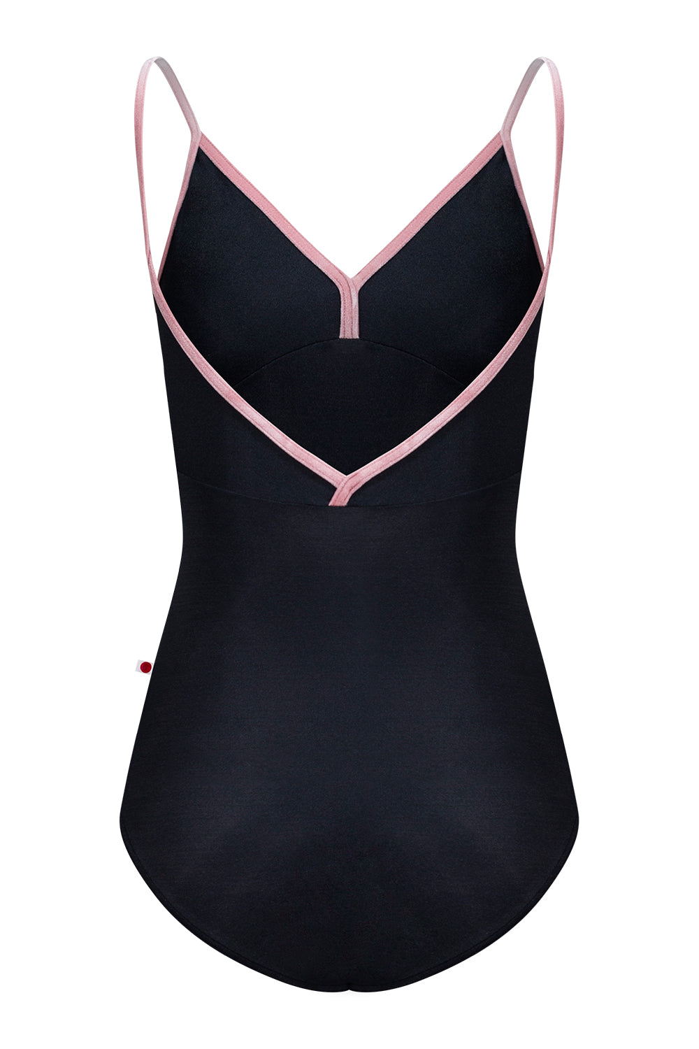 Kids Daria leotard in N-Black body & top color with V-Dreamy trim color