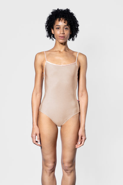 Tamara leotard in N-Base body color with CV-Misty Rose trim color