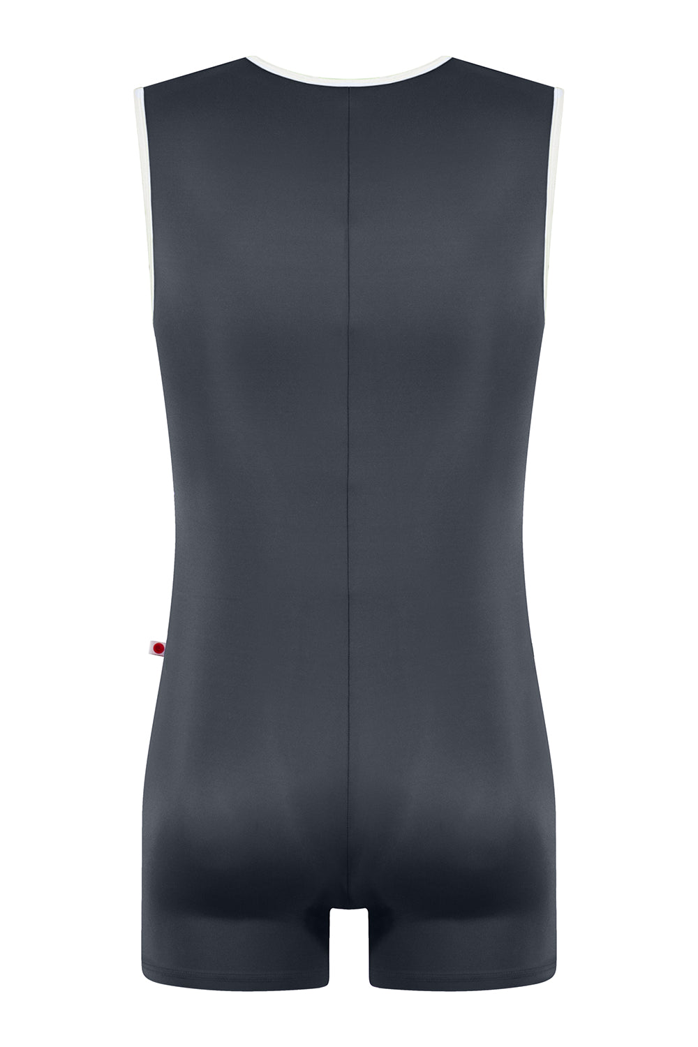 Tibo semi-unitard in T-Titanium body color with T-White trim & zipper color