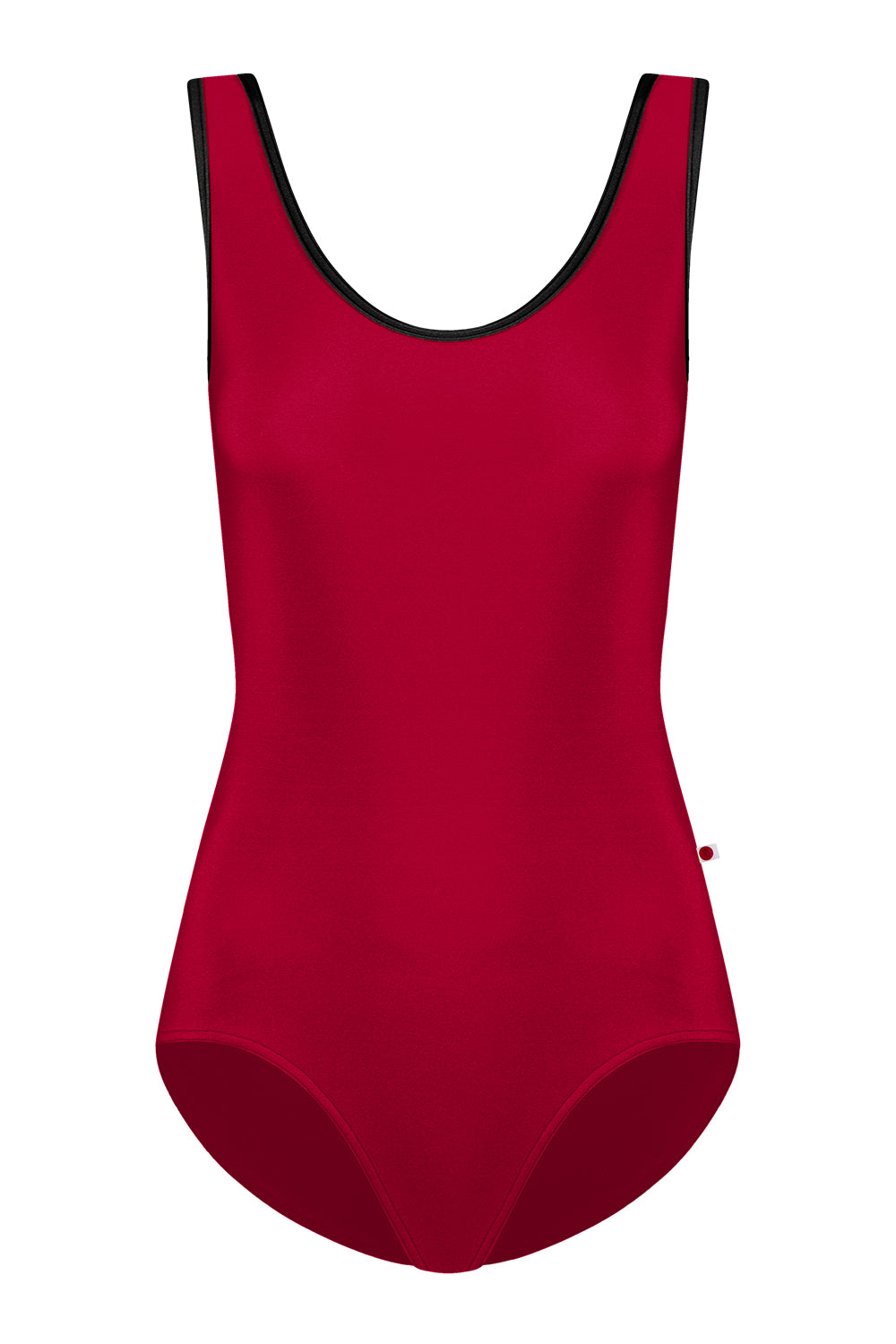 Veronique leotard in N-Berry body color with T-Black trim color
