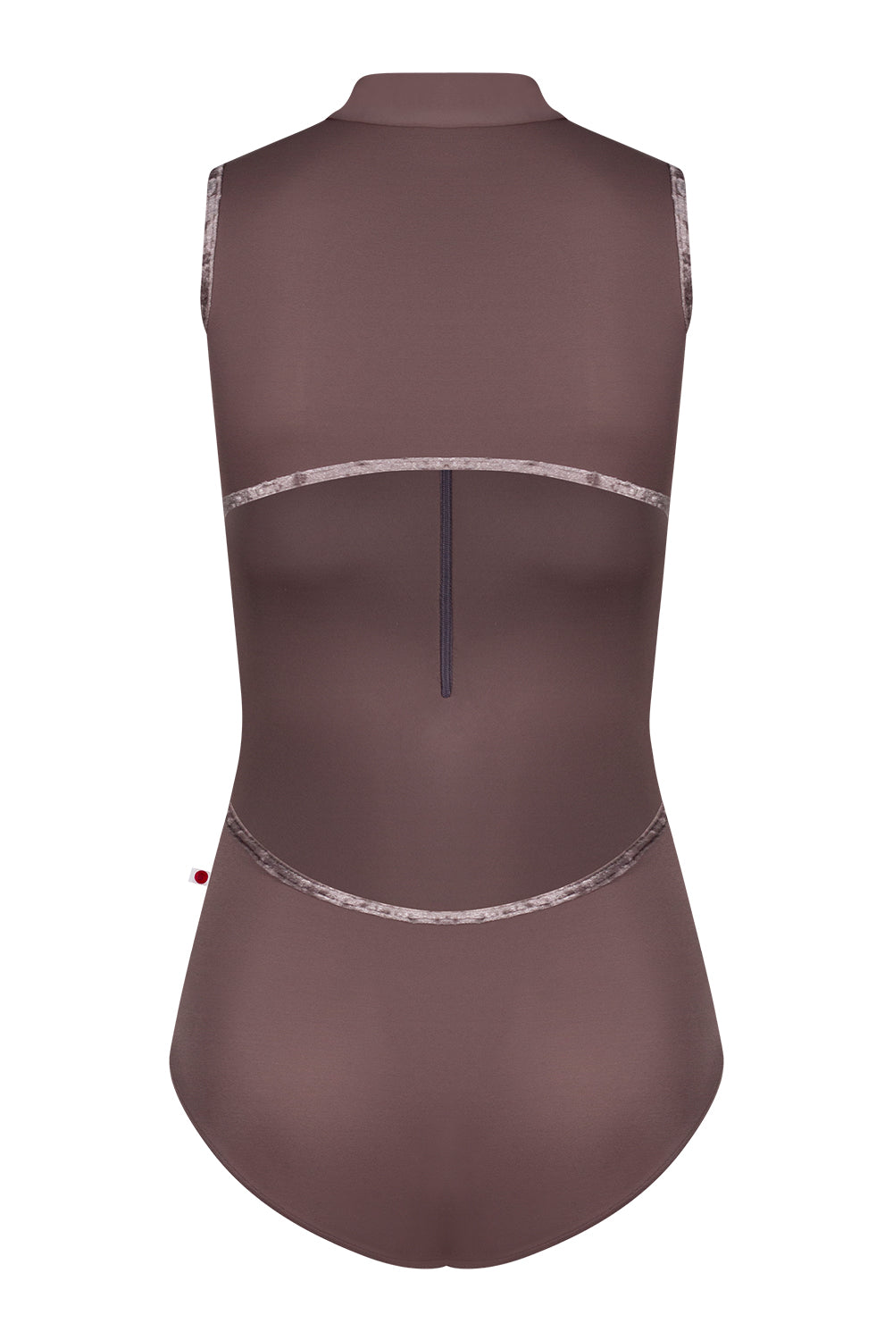 Charlotte leotard in T-Phantom body color with CV-Phantom trim color and T-Phantom zipper color