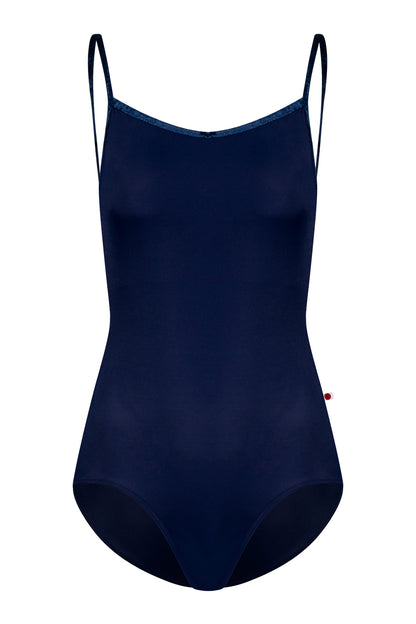 Daniela leotard in T-Cosmo body color with CV-Dark Blue trim color