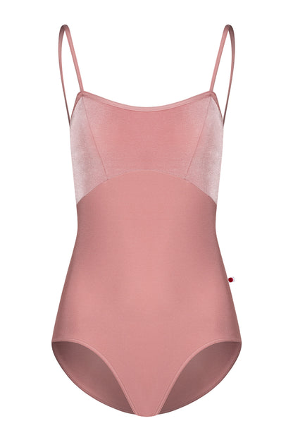 Denise leotard in N-Antique Rose body & trim color and V-Dreamy top color