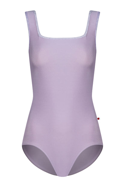 Marieke leotard in N-Poem body color with CV-Angelic trim color