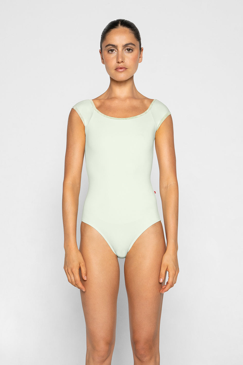 Wendy leotard in T-Pistachio body color with CV-Pistachio trim color