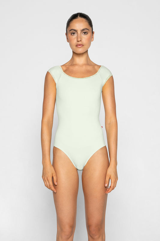 Wendy leotard in T-Pistachio body color with CV-Pistachio trim color