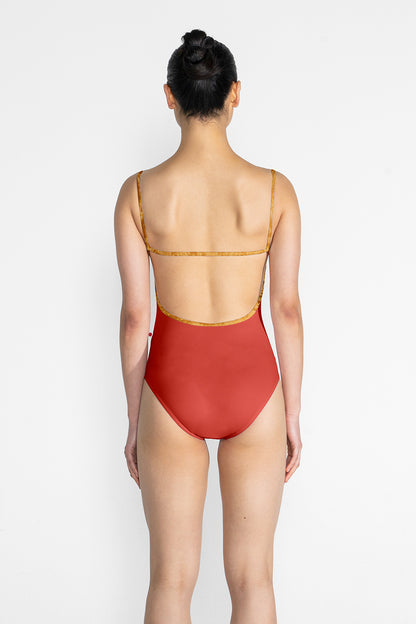 Tamara leotard in T-Riad body color with CV-Bling trim color