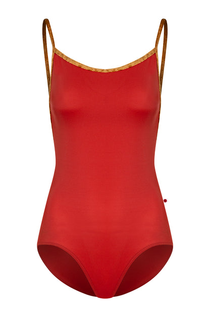 Tamara leotard in T-Riad body color with CV-Bling trim color