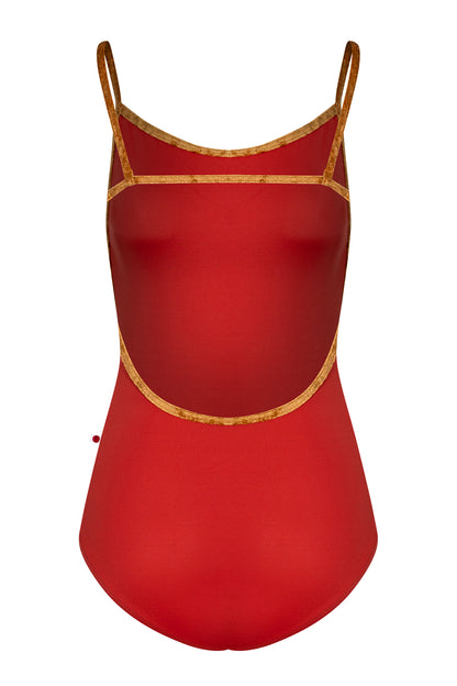 Tamara leotard in T-Riad body color with CV-Bling trim color