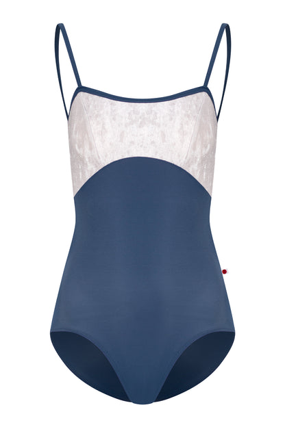 Denise leotard in T-Storm body color with CV-Silver top color and T-Storm trim color