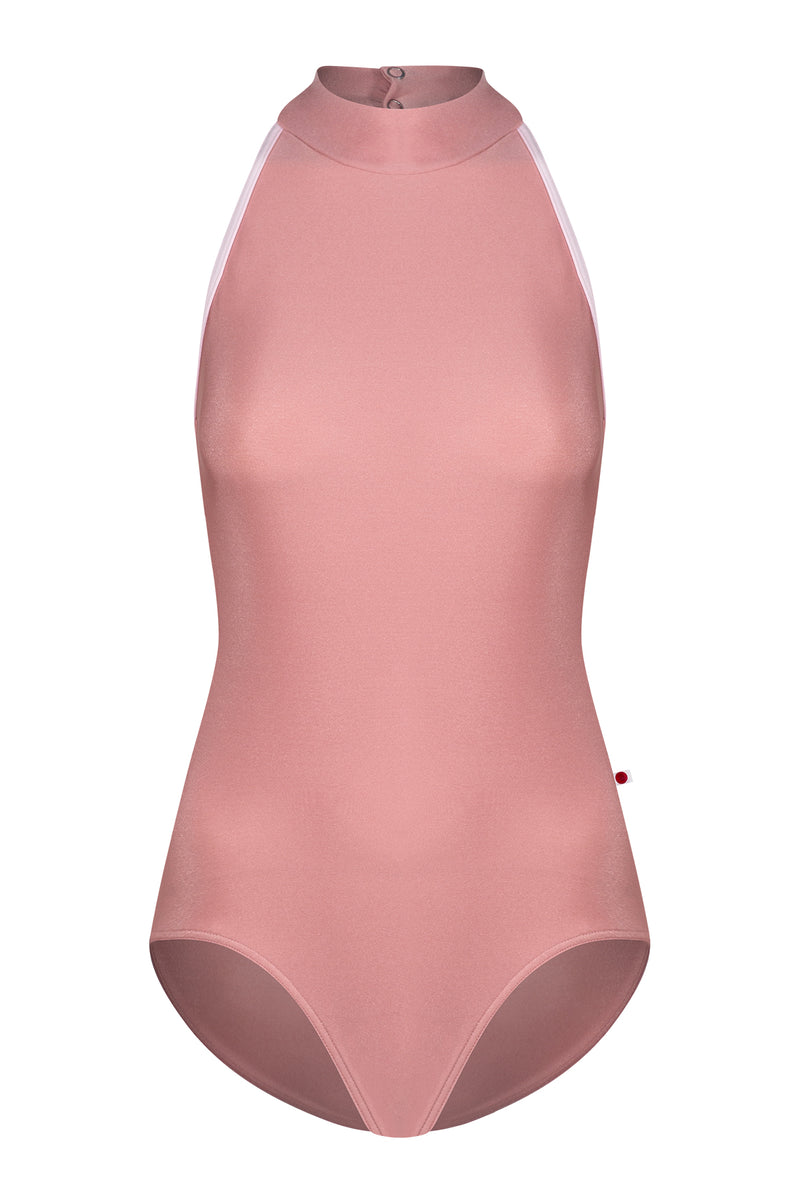 Noe leotard in N-Antique Rose body color with N-Rose trim color